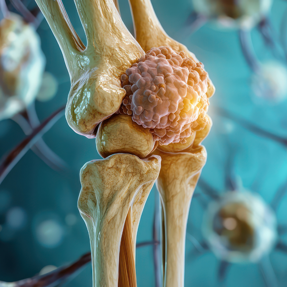 knee joint affected by bone cancer focusing on osteosarcoma
